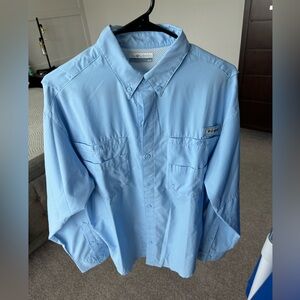 Columbia PFG Light Blue Men’s Shirt
